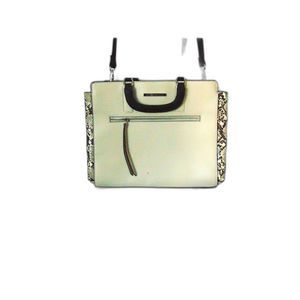 Kenneth Cole Purse tan with animal print handbag with shoulder strap gre…